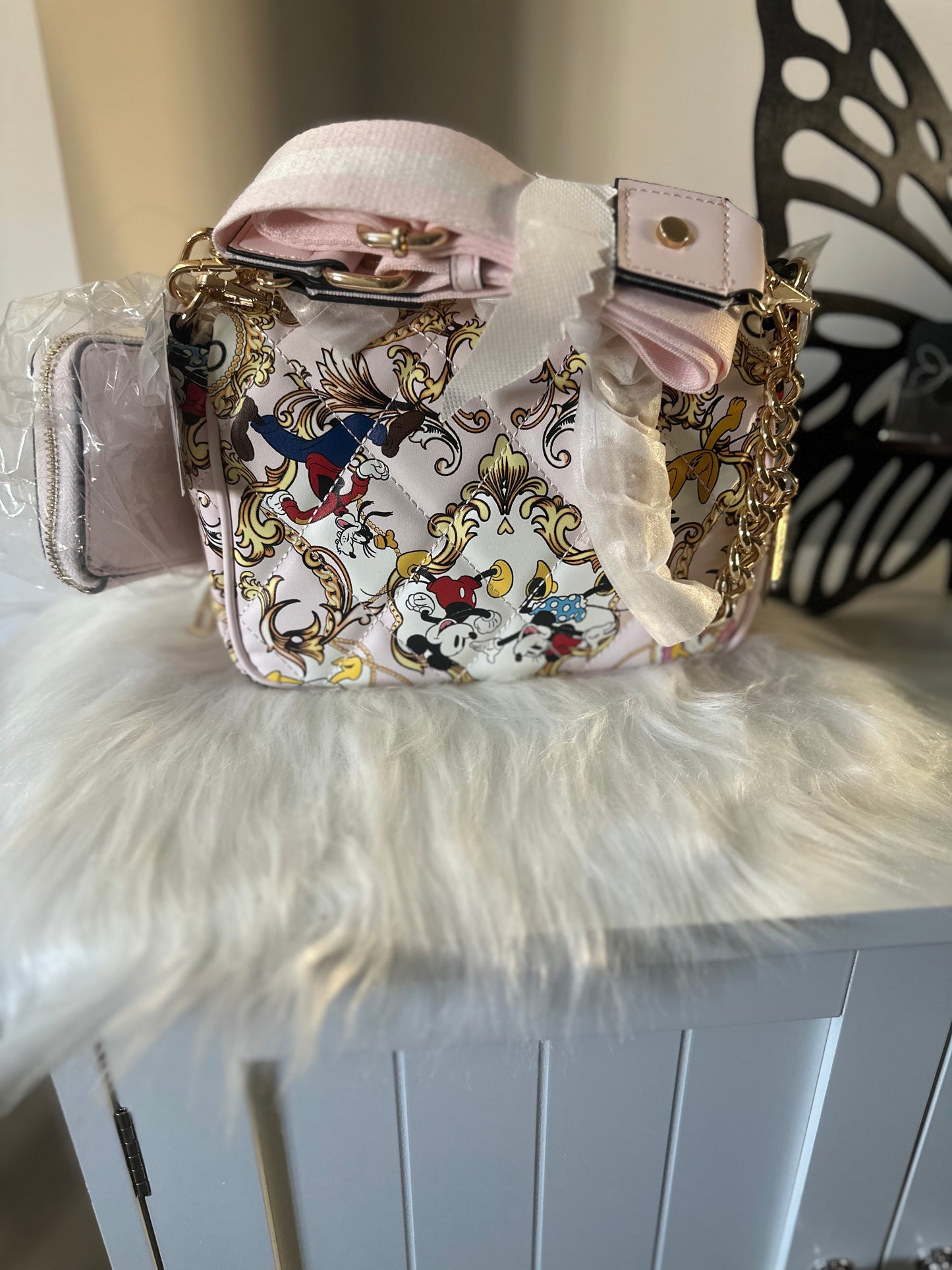 DISNEY X ALDO PINK CROSSBODY