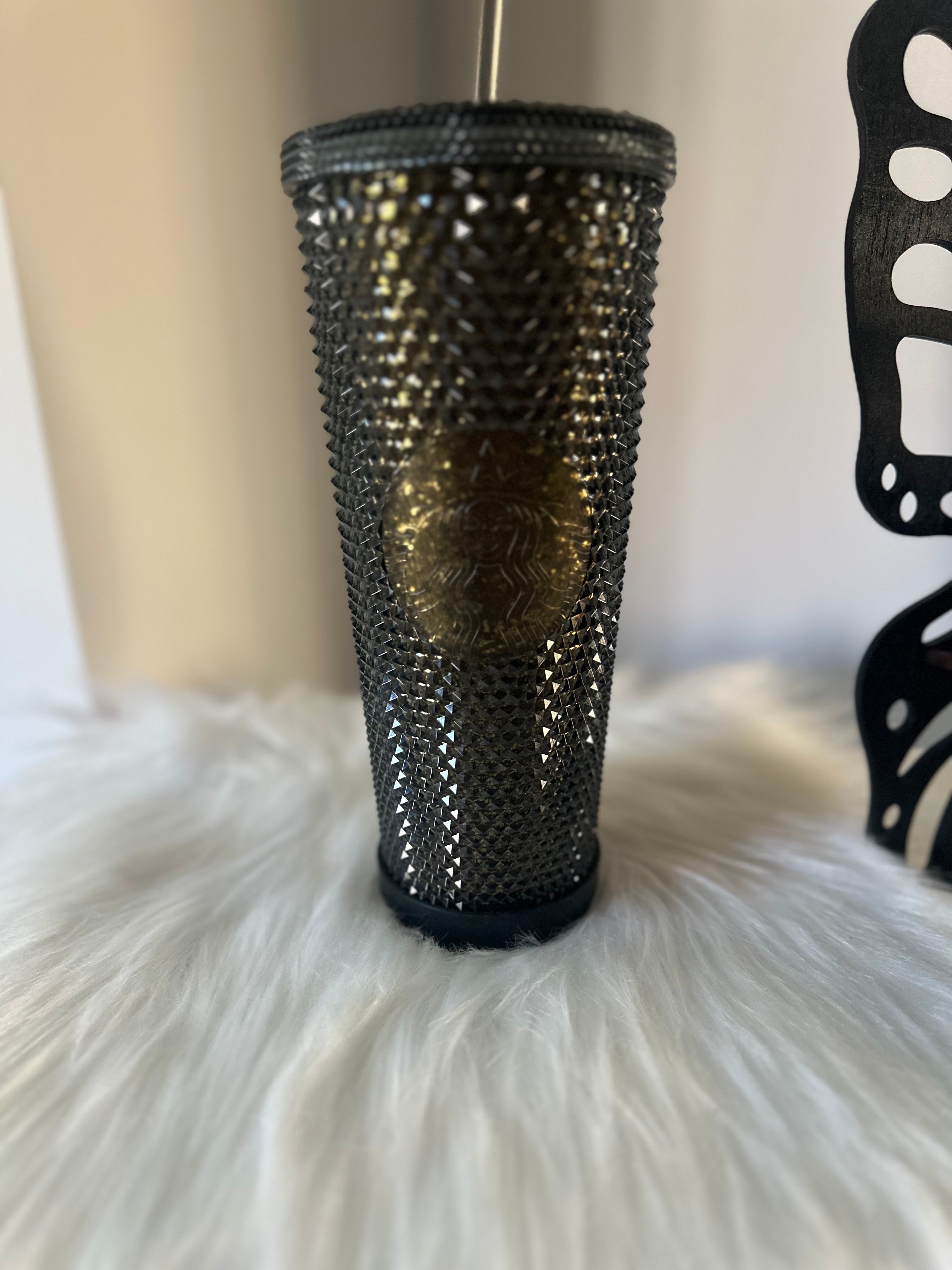 Starbucks black popular studded tumbler