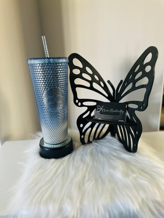 2023 Winter Collection Starbucks Blue and Silver Ombre Tumbler