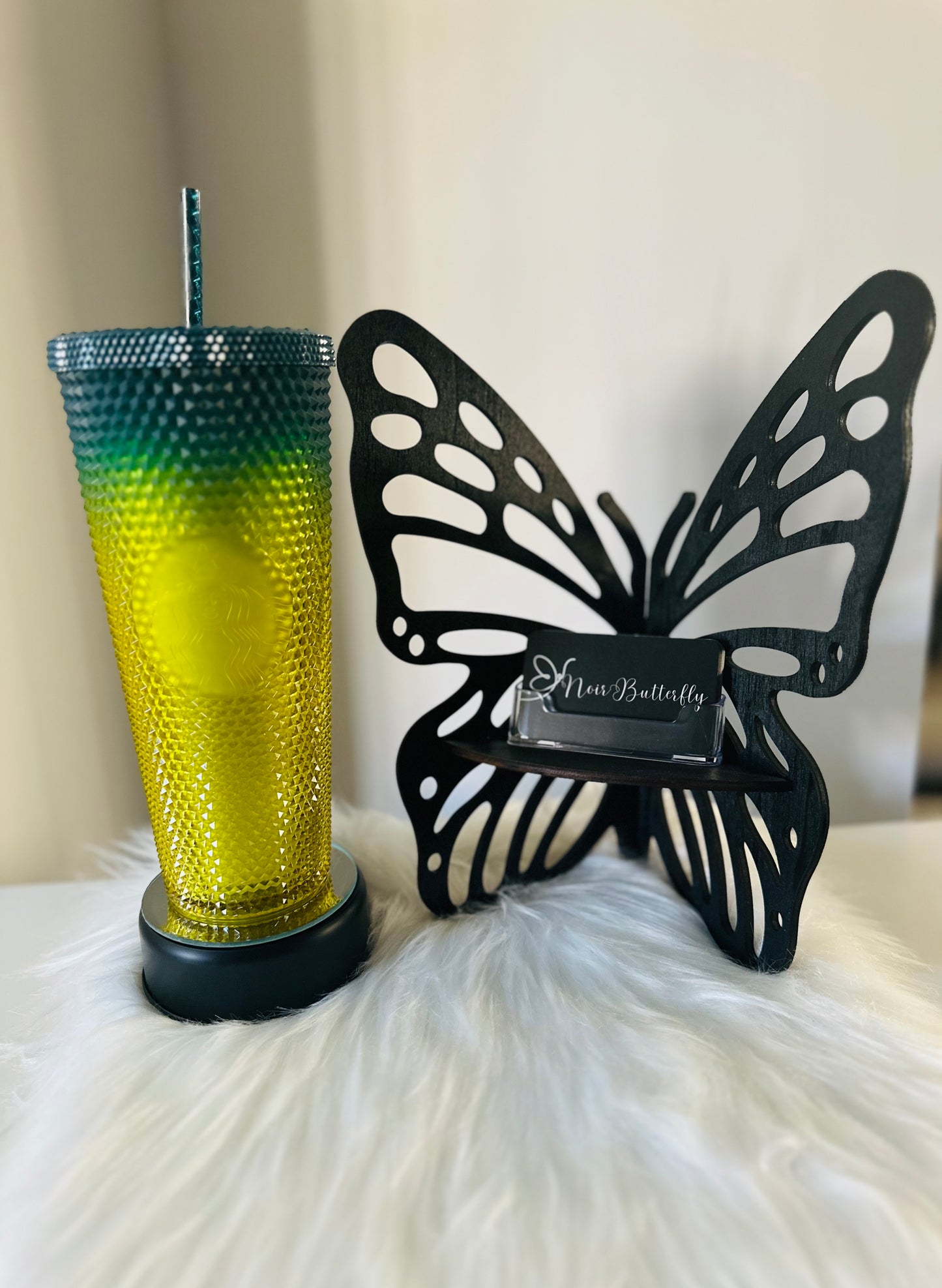 Starbucks Green and Yellow Ombré Studded Tumbler Venti