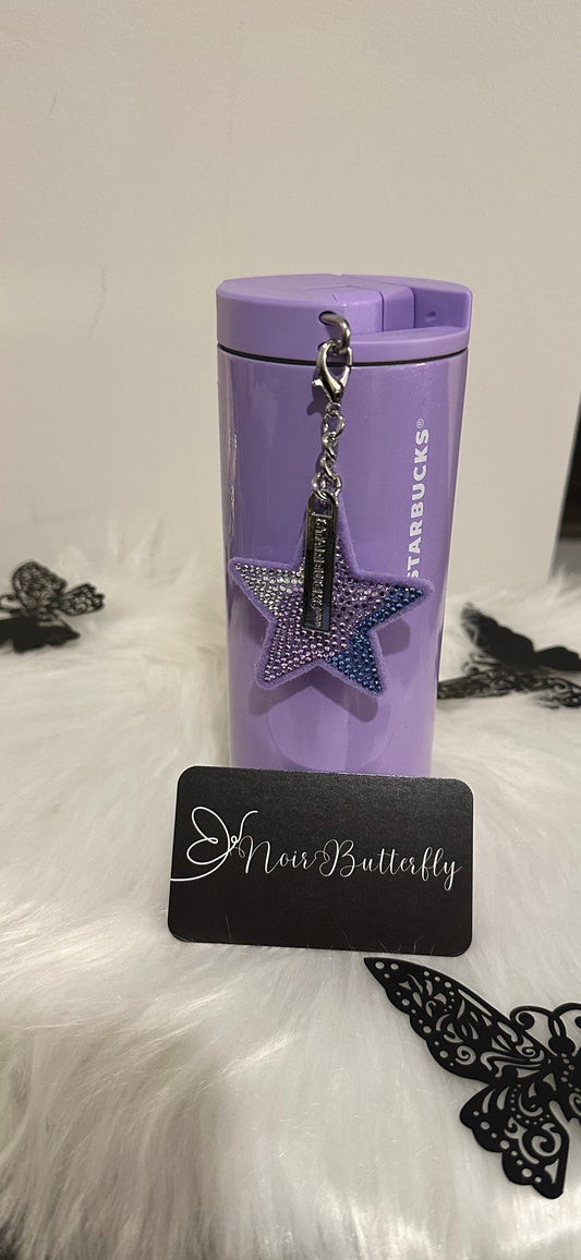 2023 Christmas Collection AUTHENTIC NEW STARBUCKS Purple Stainless Steel Hot Tumbler with removable Star Keychain ***Limited Edition***