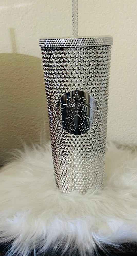 2023 AUTHENTIC STARBUCKS DISNEYLAND Platinum Studded Limited Edition Venti Tumbler